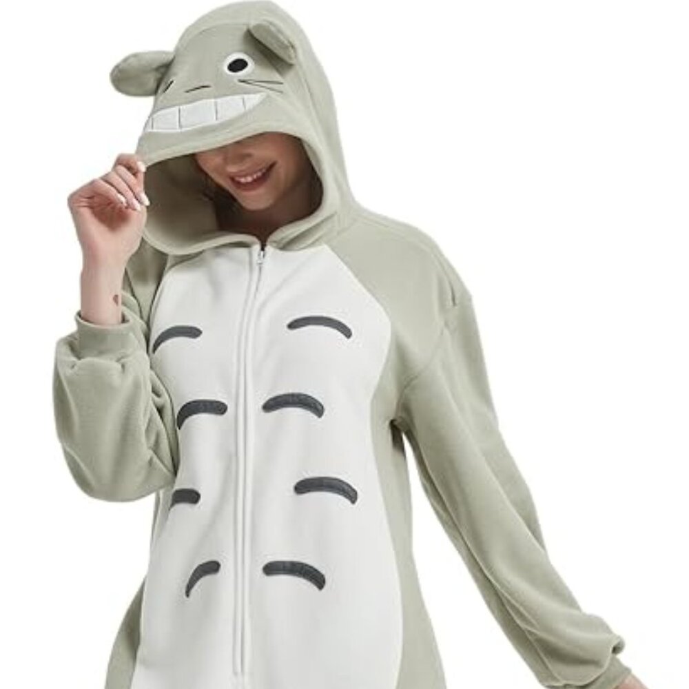 Totoro Fleece Onesie Halloween Costume Size Medium